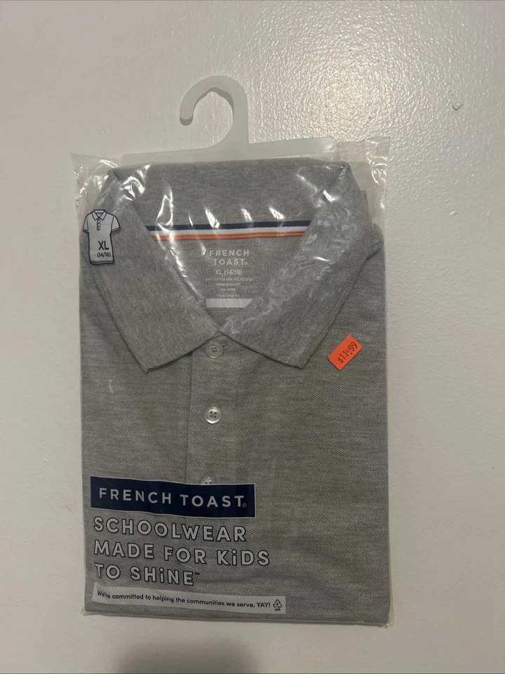 Camisa Uniforme Gris Unisex Tostada Francesa Nueva Extra Grande 14/16 Foto 1 de 1