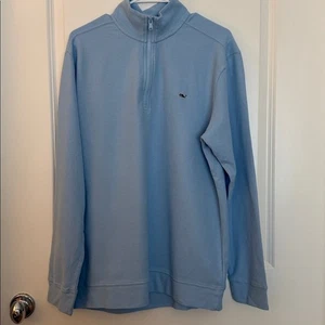 Polo uomo Vineyard Vines taglia large quarto zip con maniche lunghe nuova con etichetta. - Foto 1 di 6