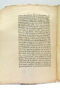 Livre ancien Declaration du Roi Taxe sur les hules Paris 1712 - Foto 1 di 4