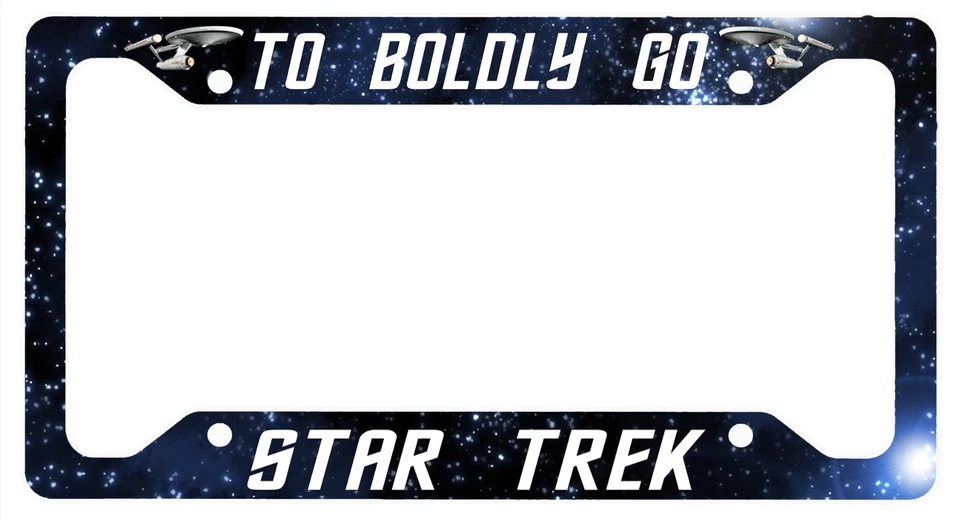 L@@K! Star Trek - To Boldly Go - Marco de matrícula empresarial  Foto 1 de 1