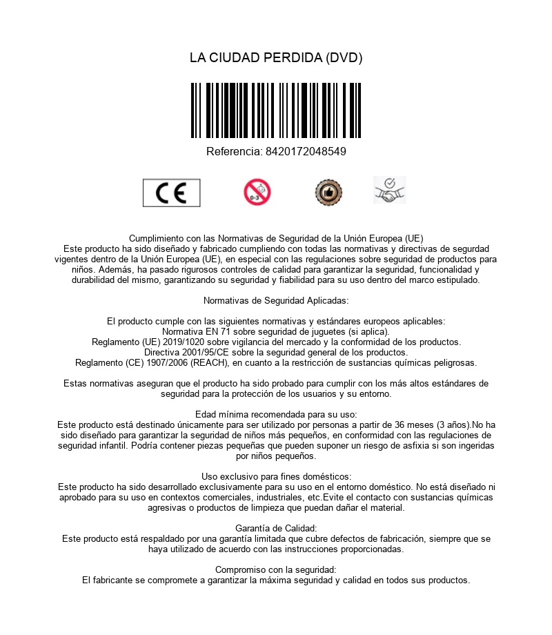 LA CIUDAD PERDIDA (DVD) - Imagen 1 de 1