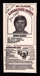 1986 Dairy Pak #5 John Elway TOUGH MAROON INK FULL PANEL Milk Carton - Picture 1 of 2
