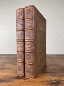 JOHN MILTON PARADISE LOST & PARADISE REGAINED R.H. HINKLEY LTD. ED LEATHER VOLS - Bild 1 von 20
