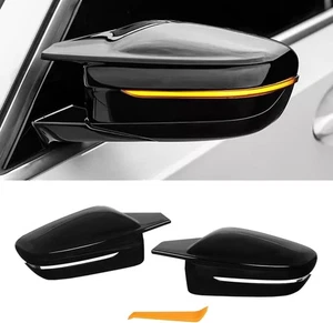 Gloss Black Mirror Caps for BMW G20 G21 G30 G31 G32 G11 G12 – Side Mirror Cover - Picture 1 of 8