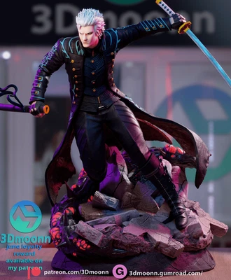 Набор для фанатов Vergil - Devil May Cry 5 - масштаб 1:8 (9 дюймов) - 3Dmoonn - Изображение 1 из 4