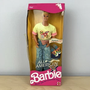 Vintage 1990 All American Ken Barbie Puppe mit Reeboks Mattel 9424 NEU mit Box - Bild 1 von 11