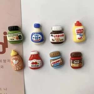 Miniature Food Sample Magnet Set 8pcs Nutella Peanut Butter - Picture 1 of 4