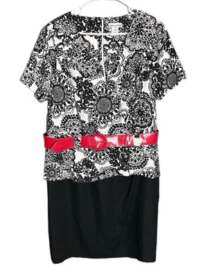 Vestido Jessica London Midi Cambio Cinturón Mezcla Lino Rayón Mujer’s Talla 18W Foto 1 de 4