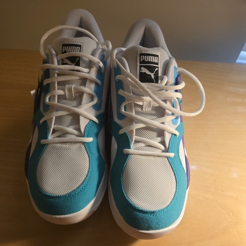 Scarpe da basket Puma Trc Blaze Court 10.5 Trinomic bianche acqua