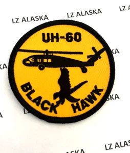 U.S. ARMY AVIATION UH-60 BLACK HAWK HELICOPTER PATCH (USA5) - Picture 1 of 3