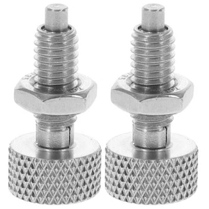 2pz Tuffatore a Molla Retrattile Acciaio Inox Indicizzazione Tuffatore Bloccaggio - Foto 1 di 11