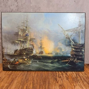 CAMERE Bombardamento di Algeri Athena Stampa su tavola in legno 34 cm x 24 cm - Foto 1 di 16