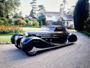 Póster fotográfico Bugatti Retro 1939 tipo alta resolución decoración de pared estampado - Imagen 1 de 1