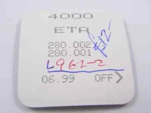 ETA 280.001 - 280.002 Complete Sealed Electronic Cercuit Part No.4000 - Picture 1 of 2