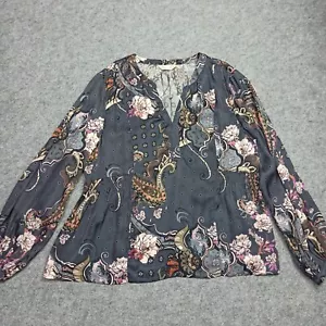 Camicia Odd Molly 3 - L viscosa raso batik floreale paisley boho top camicia 752 - Foto 1 di 13