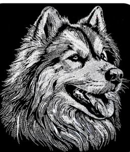 Sudadera bordada raza perro HUSKY San Valentín - Imagen 1 de 2