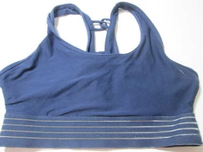 Sujetador deportivo Avia talla M azul marino inalámbrico sin forro espalda deportiva suéter ropa deportiva Foto 1 de 4