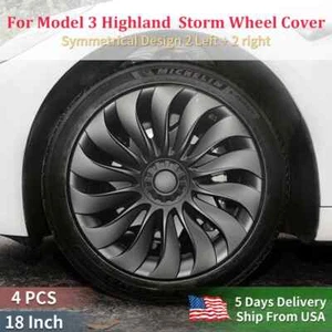 4PCS Wheel Cover Design 18 Inch Right&Left Hubcaps Storm Style Wheel Cover - Picture 1 of 17