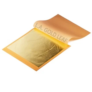 L.A. BLATTGOLD: Imitation Blattgold, Transfer (100 Blatt) 5 1/2 Zoll x 5 1/2 Zoll - Bild 1 von 1