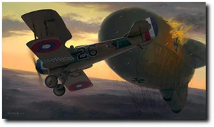 Drachen Slayer von Russell Smith - Spad XIII - Luftfahrt Kunstdruck - Bild 1 von 1