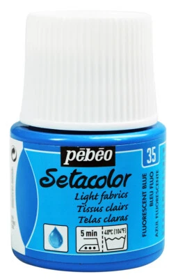 Pintura textil permanente para tela Pebeo SETACOLOR LIGHT Iron-Fix 45 ml Foto 1 de 4