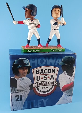 2020 Chase Utley and Ryan Howard Phillies Lehigh Valley IronPigs Bobblehead SGA Cover