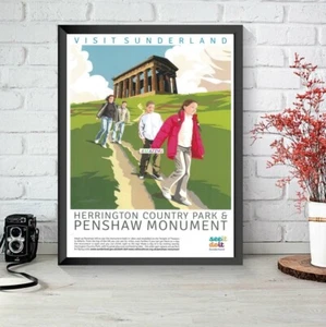 Penshaw Monument Visit Sunderland Tourist Information Places of Interest Poster - Picture 1 of 3