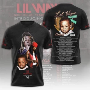 Lil Wayne Tha Carter VI North America 2025 North America Tour 3D T-Shirt - Picture 1 of 4