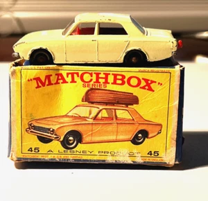 RARE Matchbox Lesney #45 Ford Corsair GPW in Original Box no boat - Picture 1 of 5