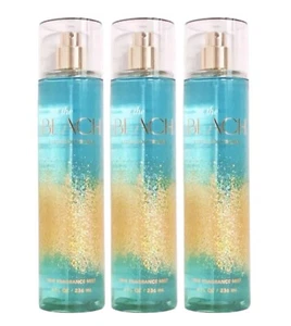 3 BATH & BODY WORKS AT THE BEACH FINE FRAGRANCE MIST BODY SPRAY PERFUME LARGE - Picture 1 of 3