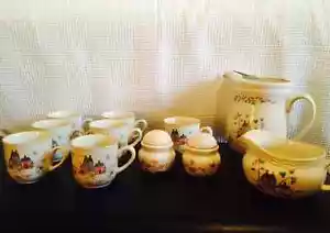 11 piezas International China Stoneware Heartland 7 tazas, jarra barco gravado pimienta sal Z06 - Imagen 1 de 12