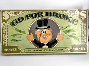 VTG MID CENTURY 1965 SELCHOW & RIGHTER GO FOR BROKE BOARD GAME-60'S-TOYS-HOBBIES - Picture 1 of 12