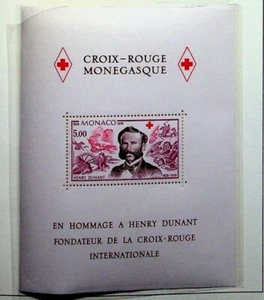 MONACO Sc 1137 NH SOUVENIR SHEET OF 1978 - RED CROSS - Picture 1 of 1