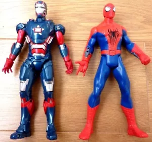 The Amazing SpiderMan & IronMan Patriot Battery Voice & Sound FX Toy Bundle - Picture 1 of 7