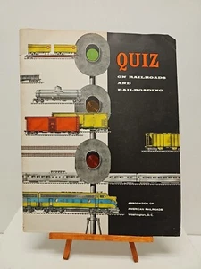 Vintage 1958 Quiz on Railroads & Railroading Booklet Association Railroads - Picture 1 of 3