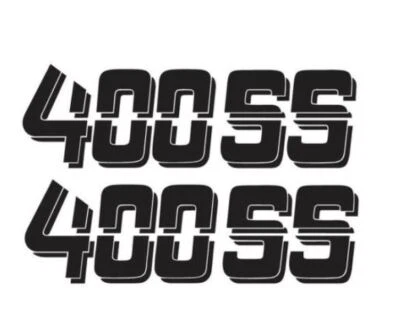 CHALMATION CREATIONS Chevrolet 400 SS Chevy 400SS Truck Bed Vinyl Cut Decal Sticker 1500 2500 1 pair!