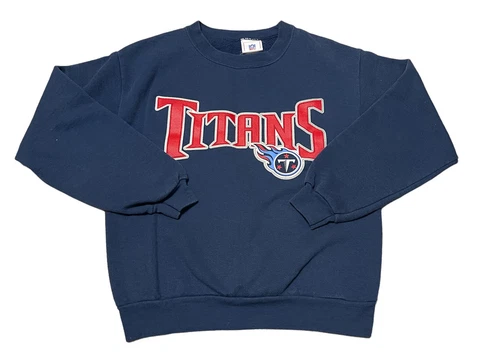 Vintage NFL Tennessee Titans Blue Child Long Sleeve Crew Neck Size 14/16 Cover