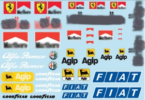 Decal Sheet 1/10 Marlb + Italian brands sheet 1041 - Picture 1 of 1