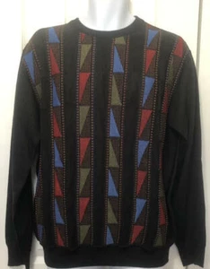 MONTECHIARO PULLOVER SWEATER Merino wool/Acrylic blend - made in Italy Size La - Picture 1 of 6