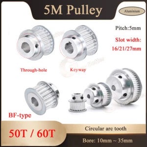 5M Zahnriemen Antriebsscheibe BF-Typ 50T/60T Bohrung 10mm-35mm Nut 16/21/27mm - Bild 1 von 9