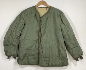Giacca da campo vintage WW2 guerra di Corea esercito militare USA clima freddo LINER taglia L - Foto 1 di 14