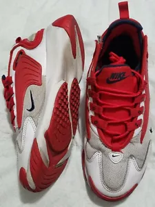 Nike Zoom 2K Off White/Ruby Red Men's Shoes AO0269-102 Size 7 - Picture 1 of 8