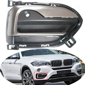Front Bumper Outer Cover Grille & Silver Trim t For BMW X6 F16 2015-2019,RH,2PCS - Picture 1 of 4