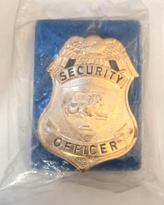 Gemsco Metal Security Officer Badge Shield Shape Lion Over Justice Scales - Picture 1 of 2