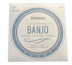 D'Addario EJ60 Nickel Plated Light Gauge 9-20 5-String Banjo Strings Loop End 