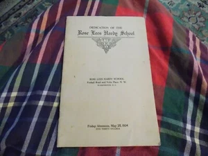 1934 ROSE LEES HARDY SCHOOL DEDICATION Washington, DC Historical RARE FIND ! - Picture 1 of 4