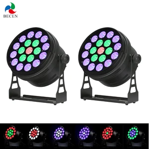 2pcs 19X12W 4IN1 RGBW LED Par Can Light 3 Rings Individual Control RDM Support - Picture 1 of 11