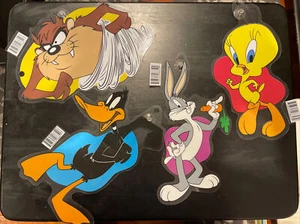 Vintage 1996 LOONEY TUNES Window Cling Suction Cup Hangers Bugs Daffy Taz Tweety - Picture 1 of 1