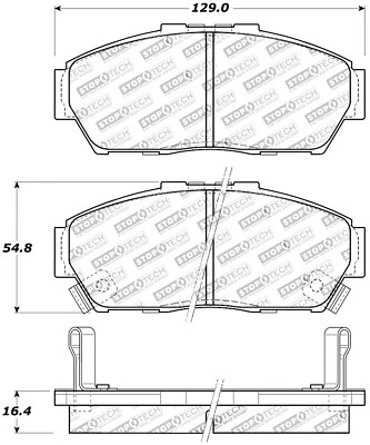 Pastillas de freno StopTech 309.06170 StopTech Sport para 94-01 Integra Foto 1 de 4