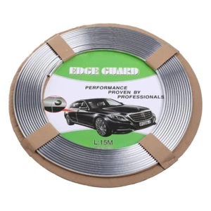 Protector de puerta flexible plateado 12M para automóvil camión hágalo usted mismo - Imagen 1 de 8